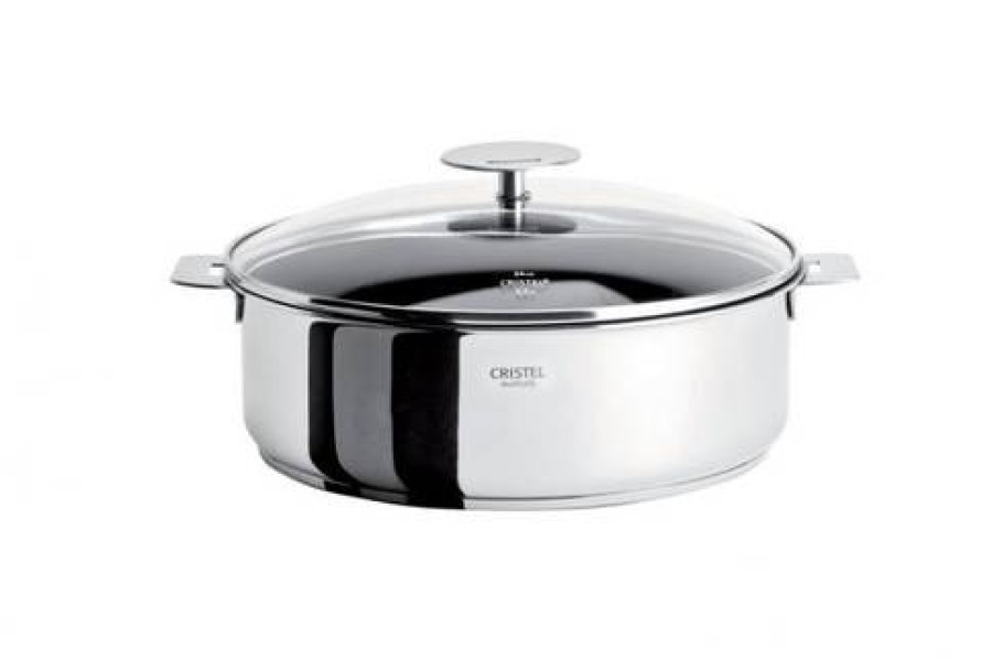 Camif Sauteuse Exceliss + Couvercle En Verre Cristel Casteline - 26 Cm Best