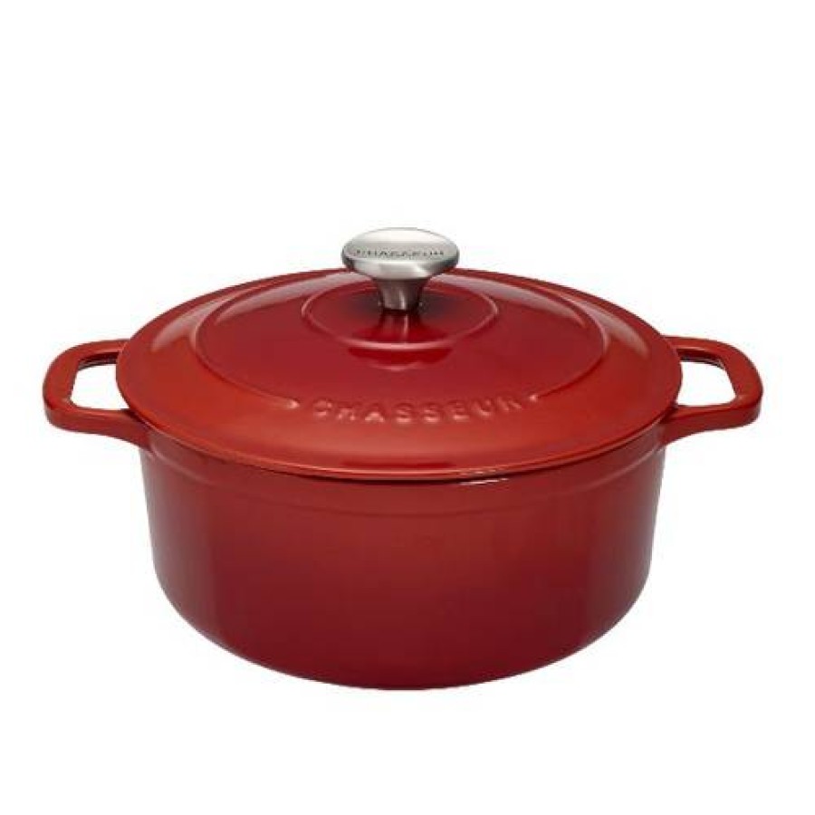 Camif Cocotte En Fonte Ronde Chasseur 18 Cm Rouge Rubis Clearance