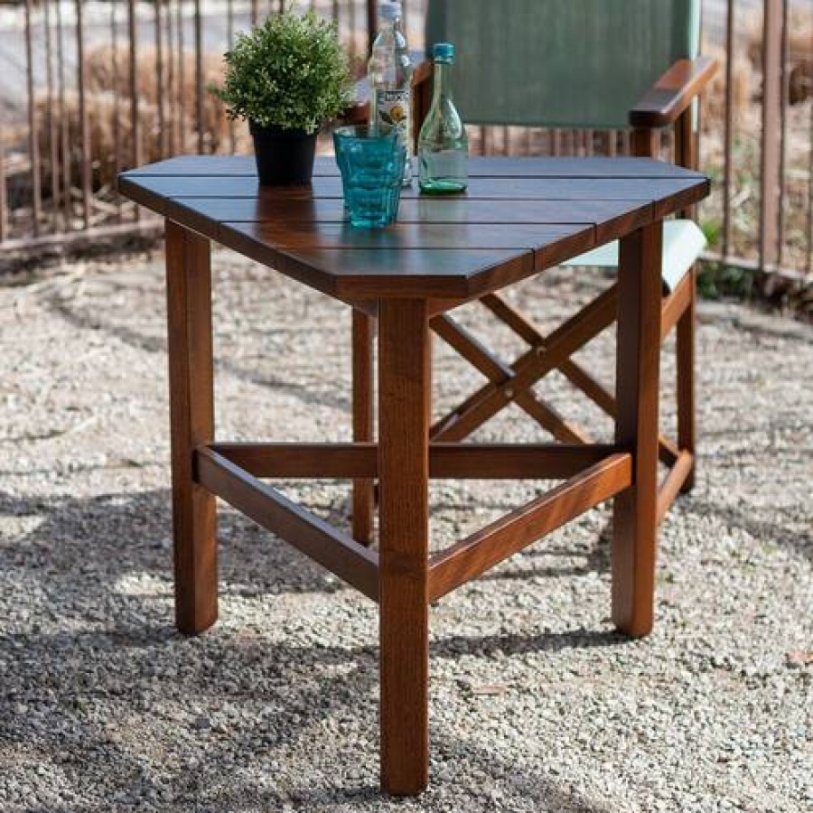 Camif Table Medium Triangulaire Seol En Bois Azur Confort Online