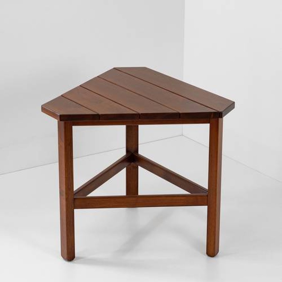 Camif Table Medium Triangulaire Seol En Bois Azur Confort Online