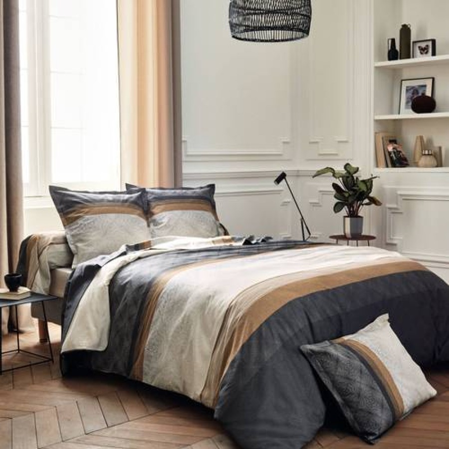 Camif Drap Housse Satin Tiago Noir Tradilinge , Sable Best