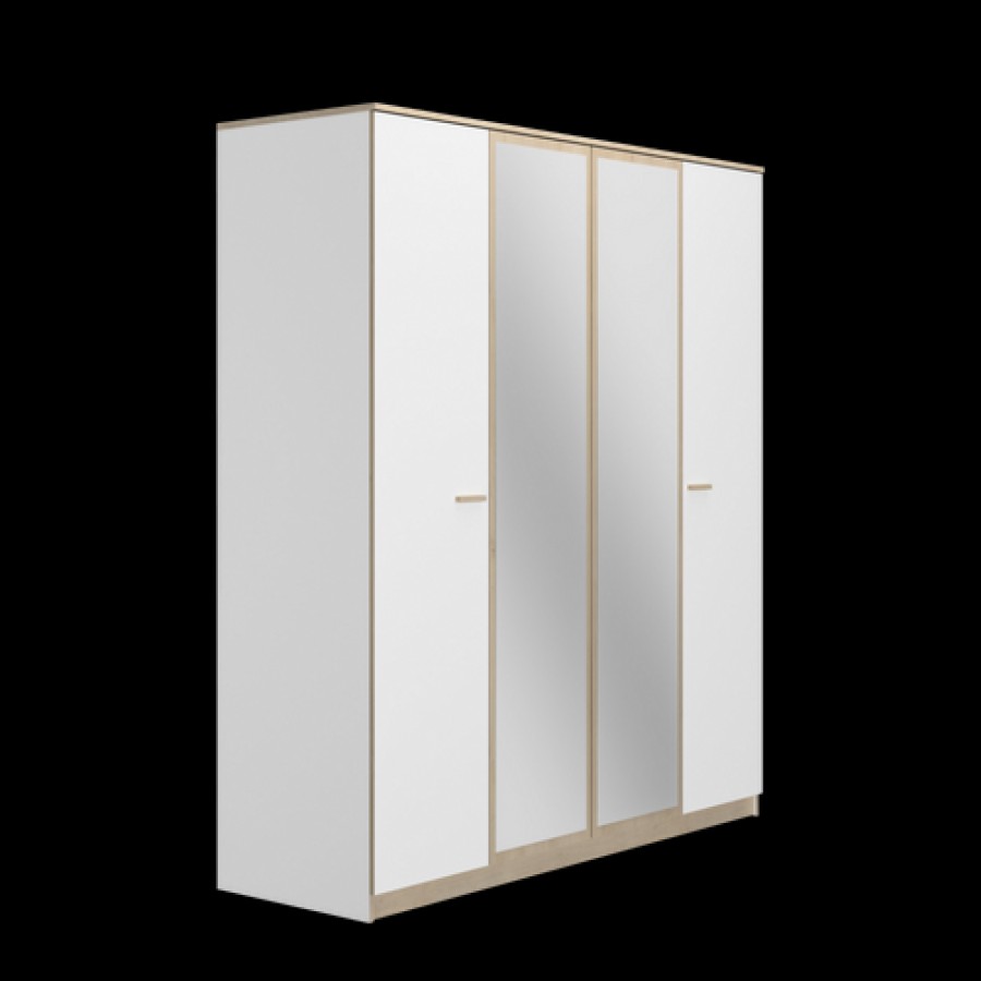 Camif Armoire 4 Portes 2 Miroirs Enora Wholesale