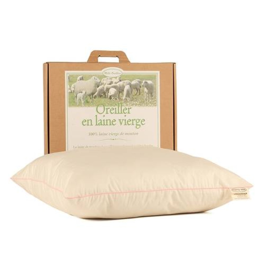 Camif Oreiller Ferme En Laine Vierge Biologique, Mille Oreillers Best