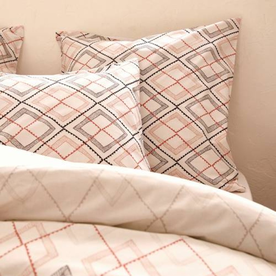 Camif Taie D'Oreiller Percale Bio Lea Camif New