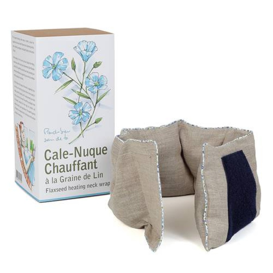 Camif Cale-Nuque Chauffant Au Lin Mille Oreillers New