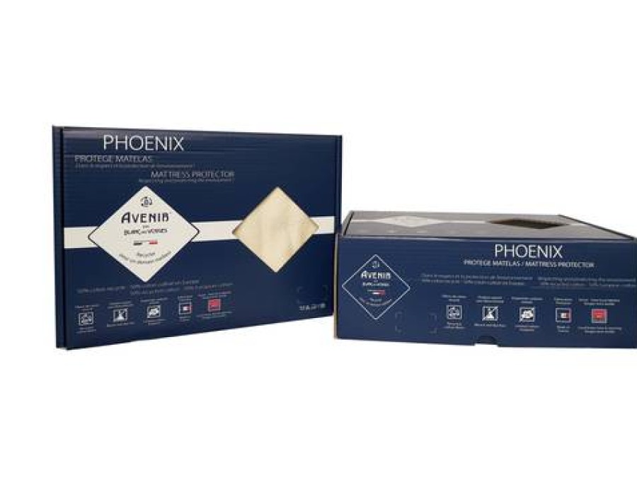 Camif Protege Matelas Coton Recycle, Phoenix, Blanc Des Vosges Hot