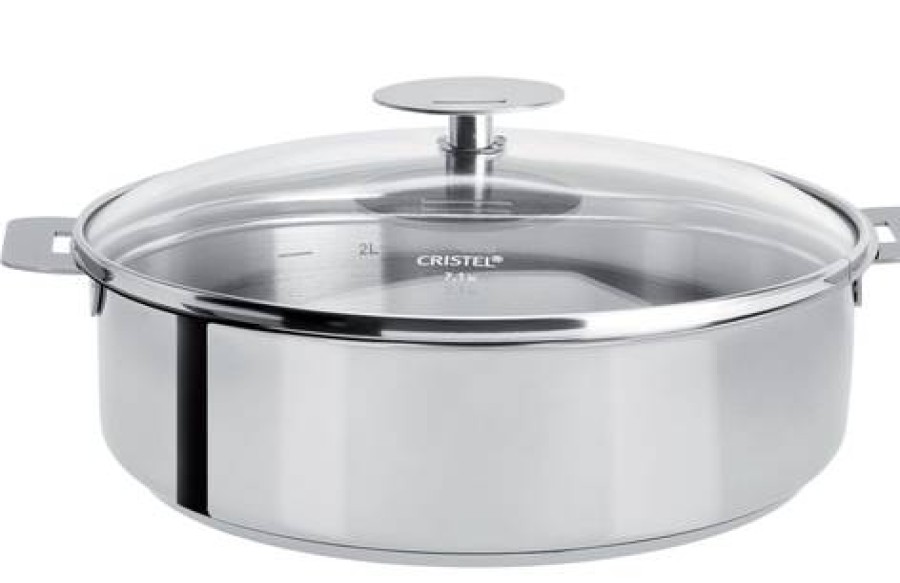 Camif Sauteuse Amovible + Couvercle Verre Cristel Mutine - 28 Cm New