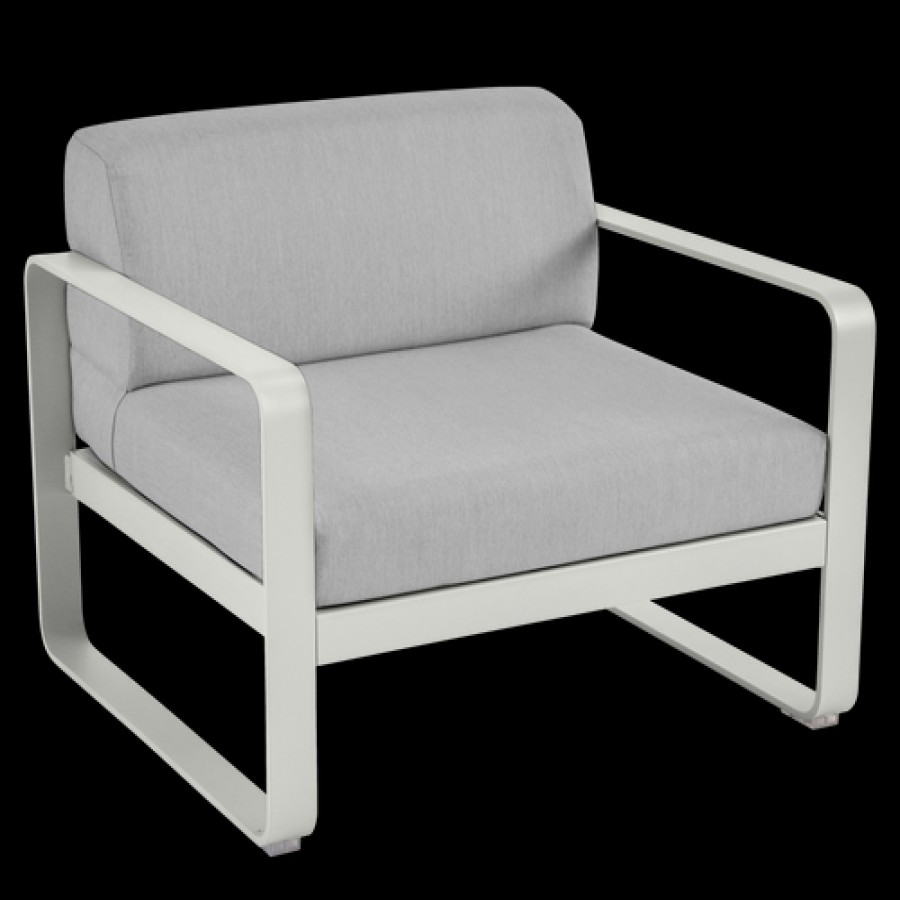 Camif Fauteuil Bellevie Gris Flanelle En Aluminium Fermob New