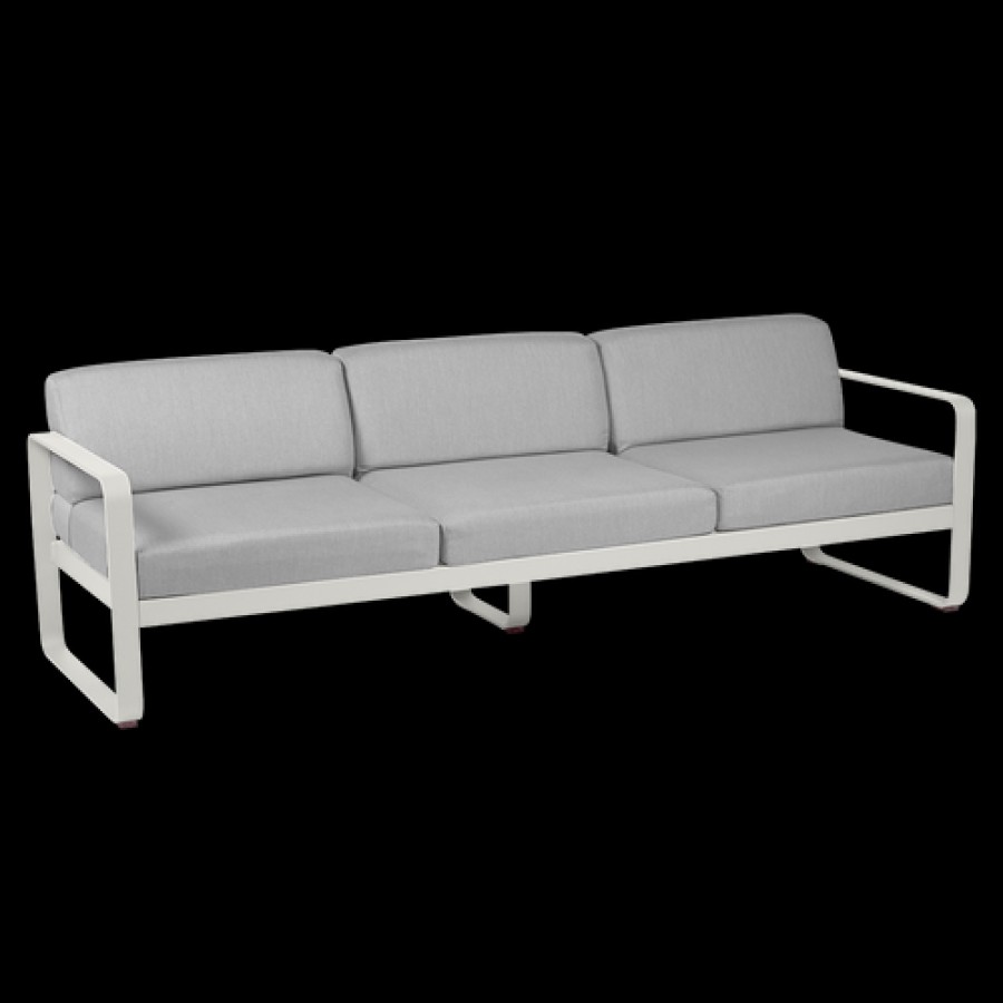 Camif Canape 3 Places Bellevie Gris Flanelle En Aluminium Fermob Best