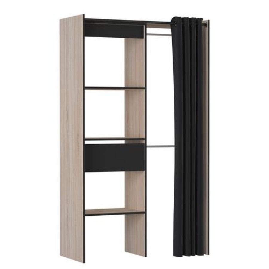 Camif Armoire Extensible Dompierre Chene/Noir Clearance