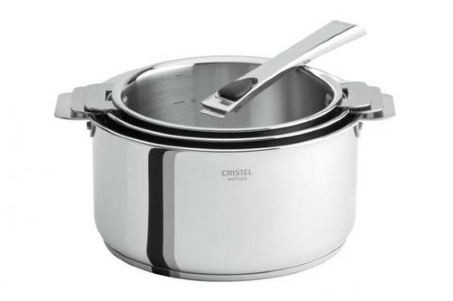 Camif 3 Casseroles Cristel Casteline 16 A 20Cm Avec Poignee Inox Online