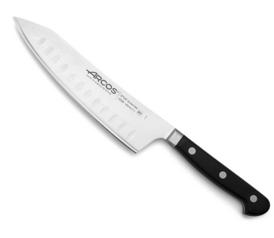 Camif Couteau Rocking Santoku Alveole 18 Cm Opera Arcos Clearance