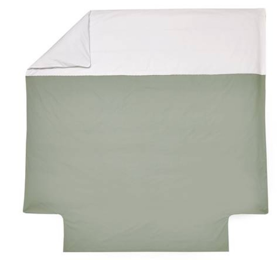 Camif Housse De Couette Bicolore Percale, Duo Blanc Des Vosges New