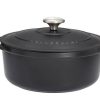 Camif Cocotte En Fonte Ronde 28 Cm Noire - Sublime Chasseur New