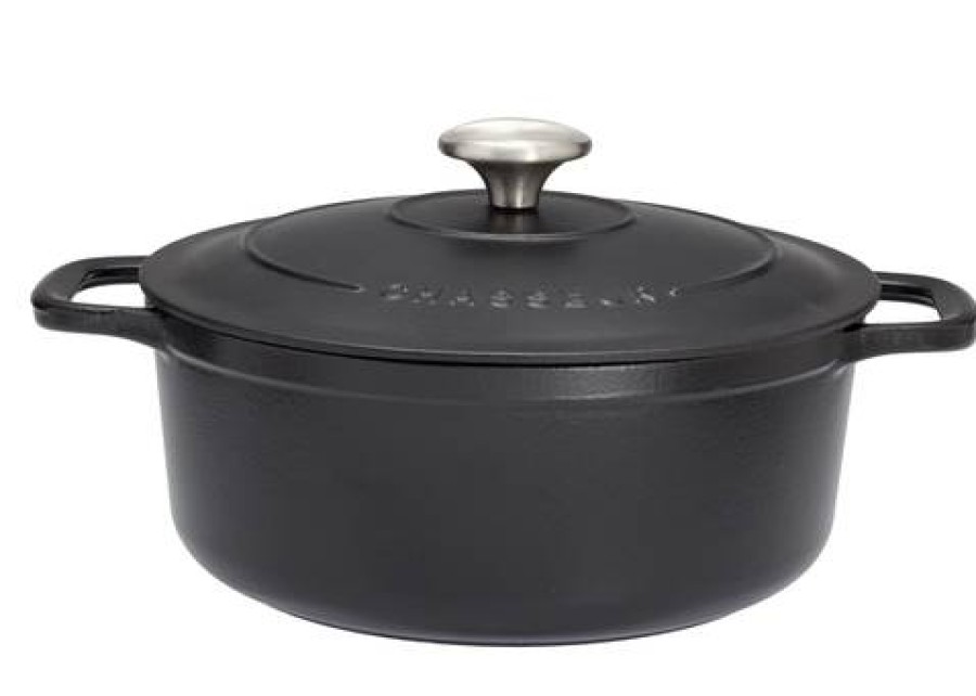 Camif Cocotte En Fonte Ronde 28 Cm Noire - Sublime Chasseur New