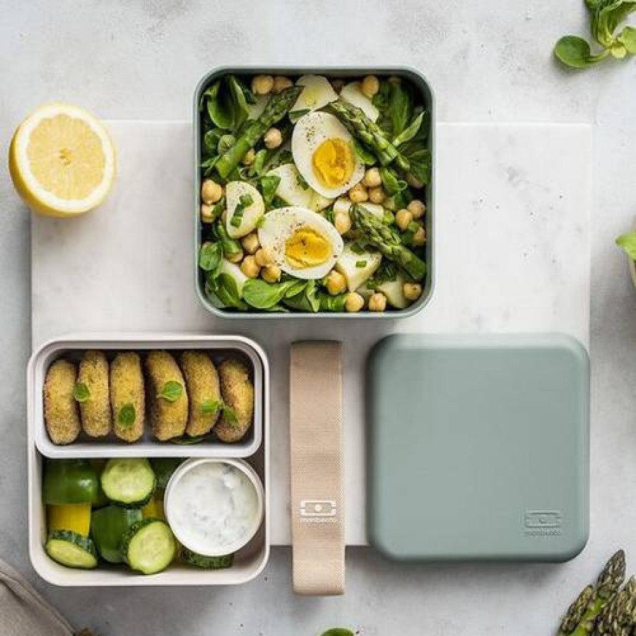 Camif Boite Repas Monbento Square Vert Naturel Clearance