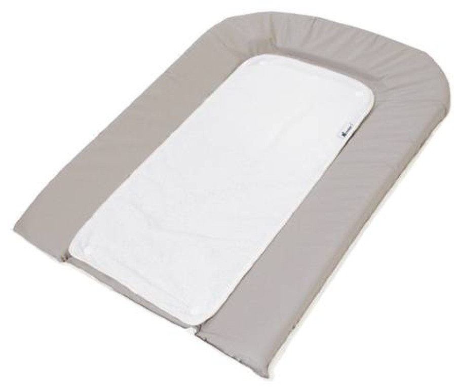 Camif Matelas A Langer Pvc Gris + 2 Eponges Blanches Candide Clearance