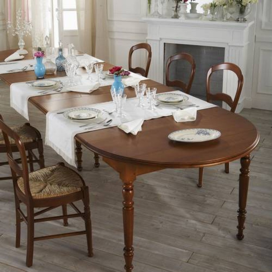 Camif Table Ronde A Volets Diam 110 Leonnie, Tilleul Best