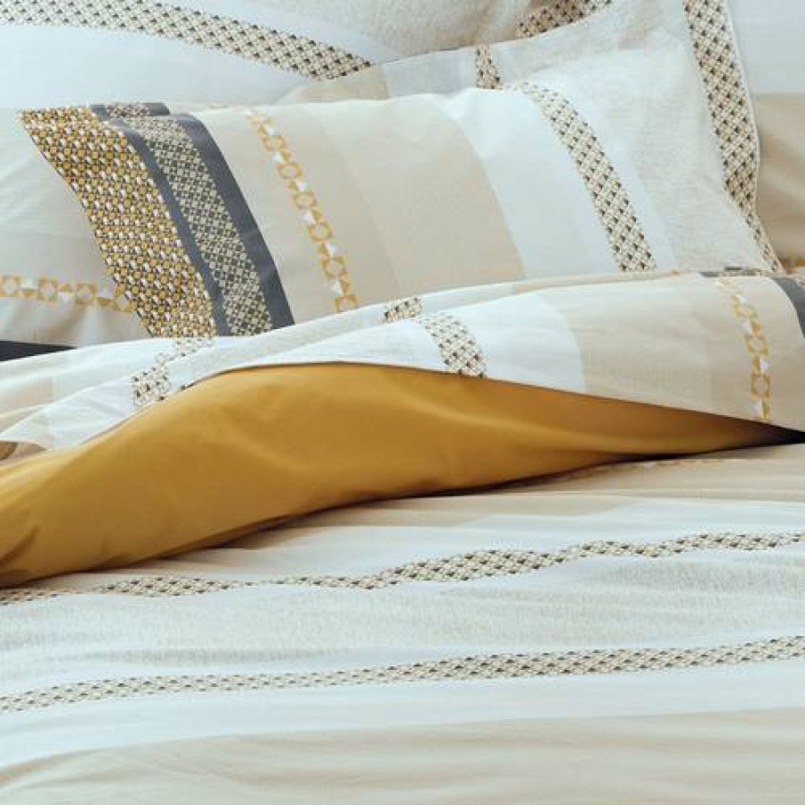 Camif Taie D'Oreiller Percale Marlow Miel Tradilinge Clearance