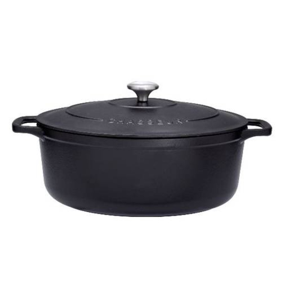 Camif Cocotte En Fonte Ovale Chasseur 31 Cm Noire Hot