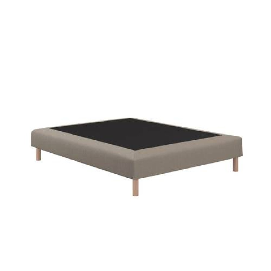 Camif Sommier 160 X 200 Cm Taupe Helios Camif - Seconde Chance Clearance