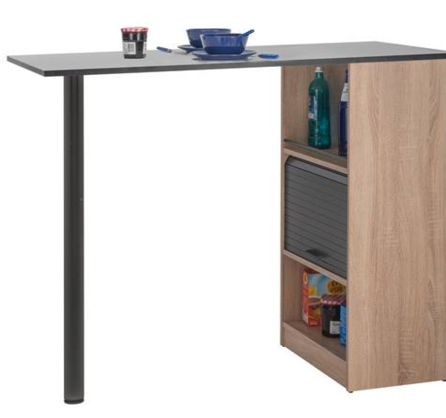 Camif Table Ilot Avec Rangement Sanja New