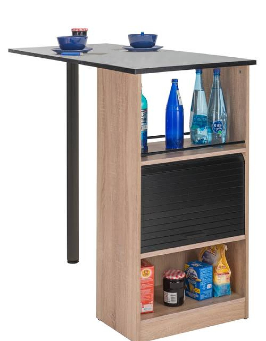 Camif Table Ilot Avec Rangement Sanja New