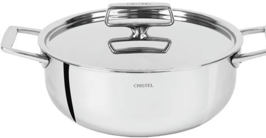 Camif Faitout 2 Anses Avec Couvercle Inox Castel Pro Cristel Hot