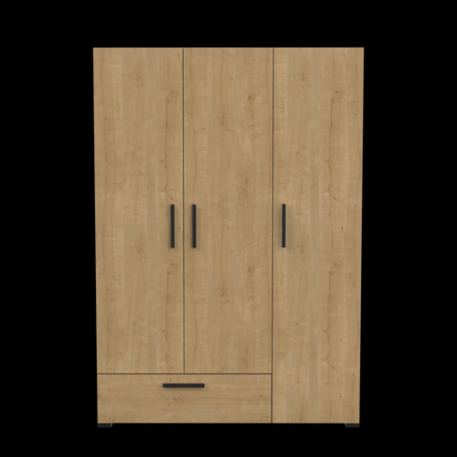 Camif Armoire Decor Bois 3 Portes 1 Tiroir Charline Hot