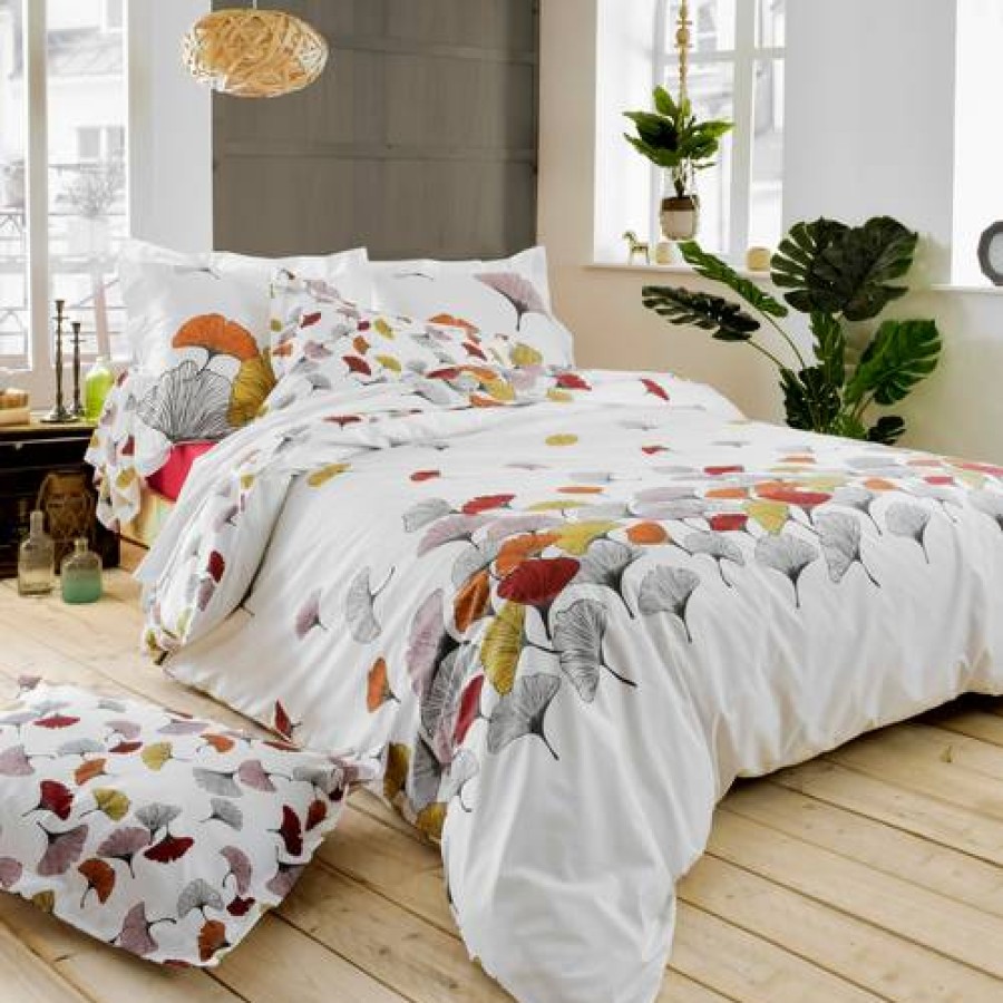 Camif Drap Housse Percale Ginko Rose Tradilinge Online