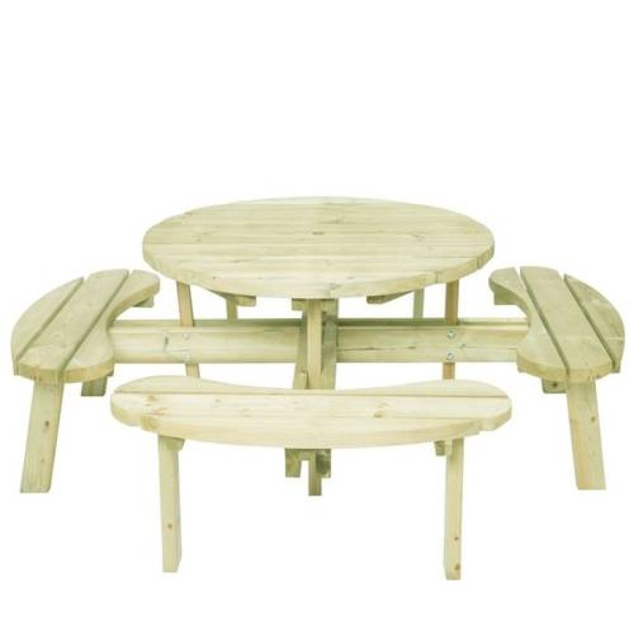 Camif Table Pique-Nique Ronde En Bois Edgar Ekju Online