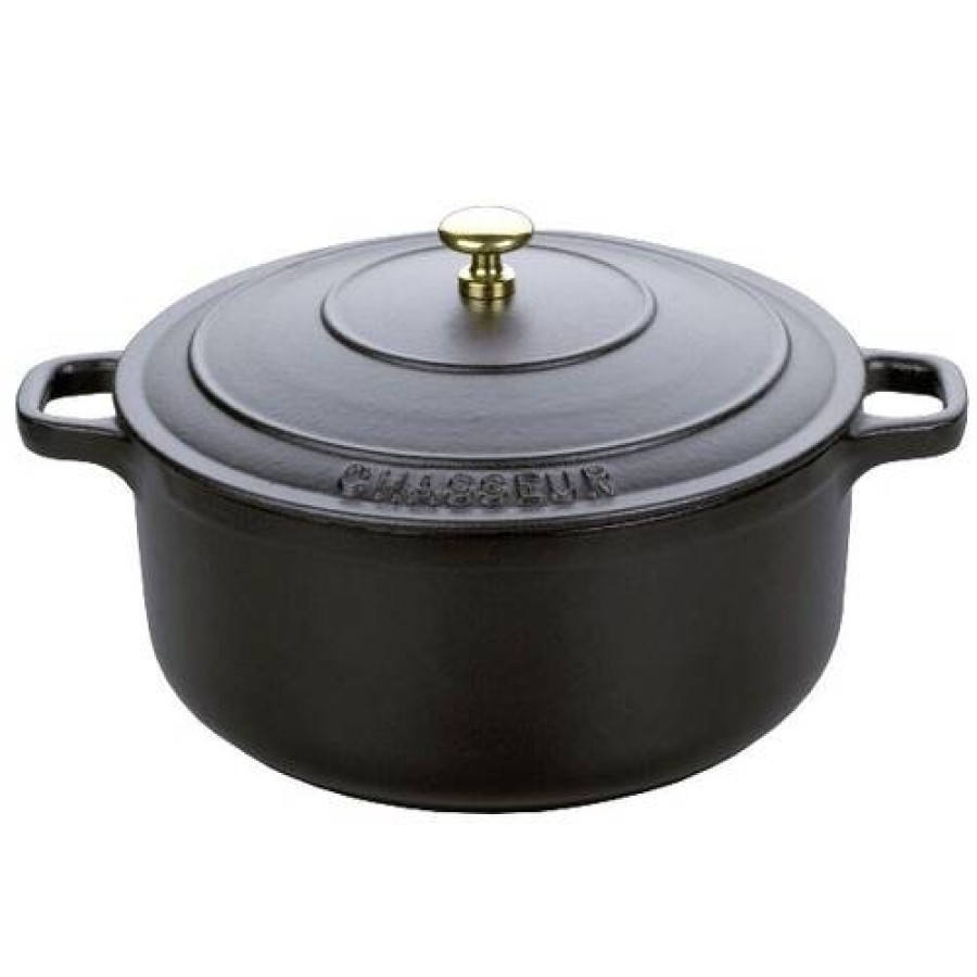 Camif Cocotte En Fonte Ronde Chasseur 18 Cm Noire New